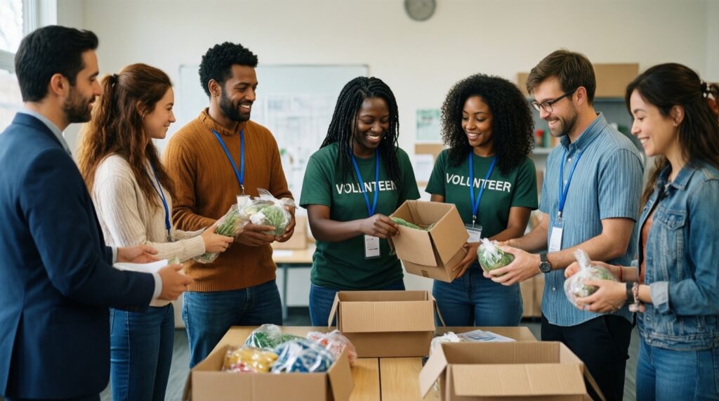 Корпоративное волонтёрство: идеи для команды и как вовлечь коллег без давления - иллюстрация