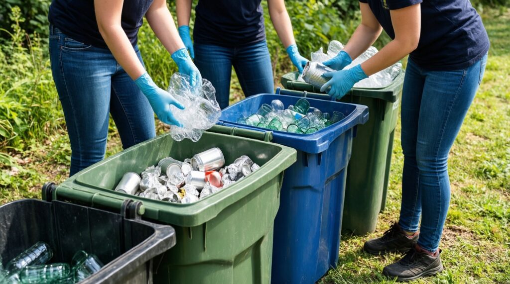 Экологическое волонтёрство: субботники, раздельный сбор, обмен вещами - иллюстрация